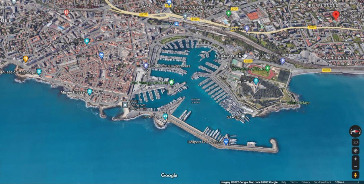 Antibes Secured Parc Velusine With Private Parking, Terrace, Pools And Tennis Courts. Exterior foto
